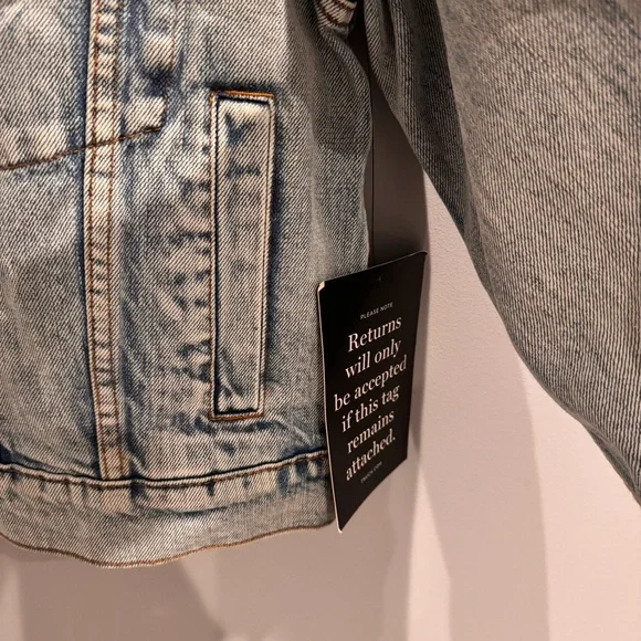 NWT Tuckernuck Denim Archie Jacket in Acid Wash, Size S - Picture 12 of 16
